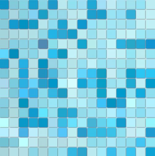 Mosaic Tiles Background Blue