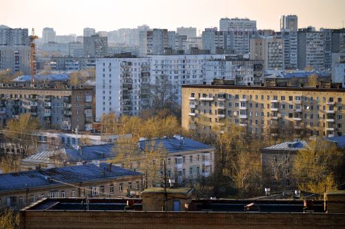 moscow russia rooftops