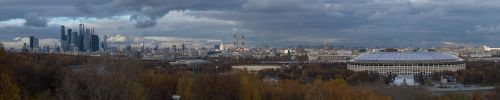 moscow skyline panorama