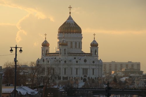 moscow  sunset  river