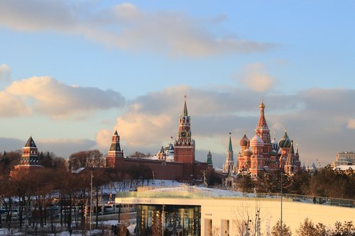 moscow  sunset  river