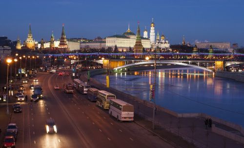 moscow the kremlin quay