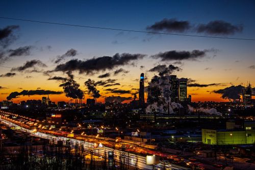 moscow city 2017 dawn