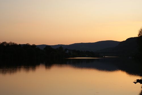 mosel sunset water