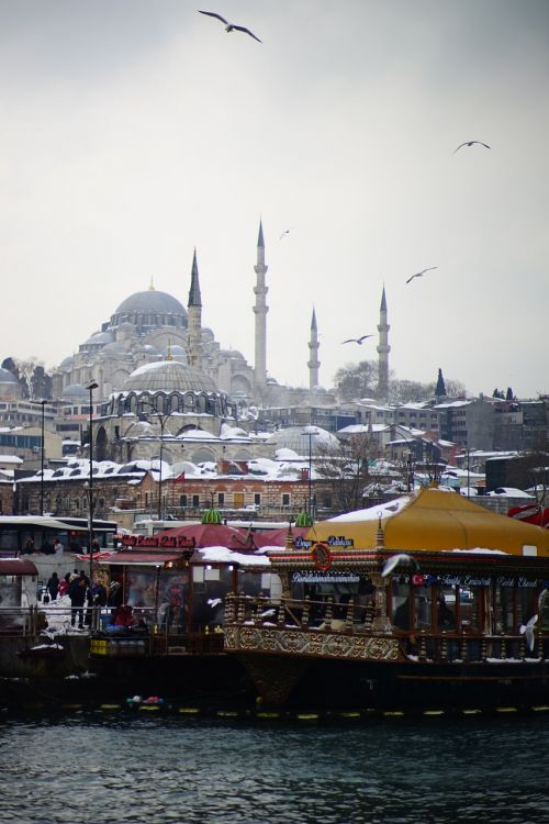mosque snow turkey