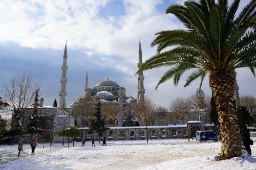 mosque snow turkey