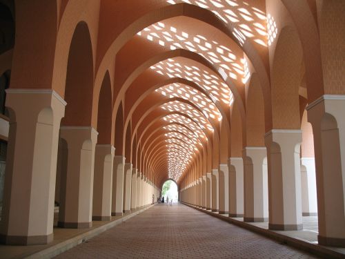 mosque arcade corridor