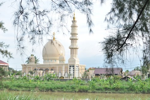 mosque  landscape  nature