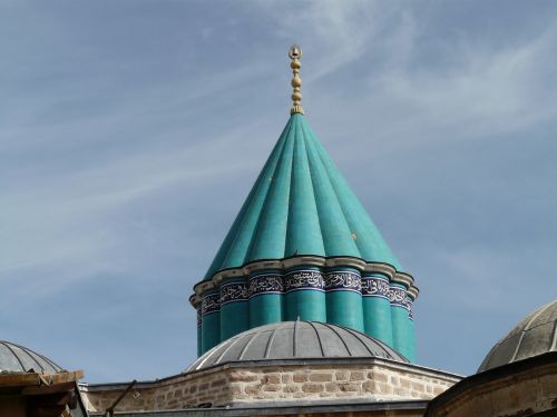 mosque roof blue