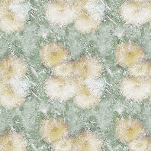 Moss Green Abstract Repeat Floral