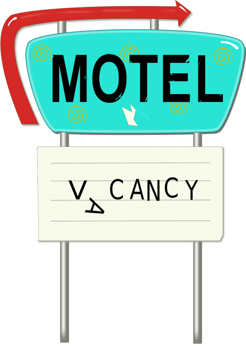 motel billboard vintage