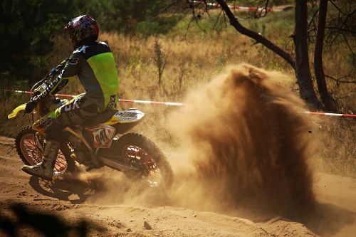 motocross enduro sand