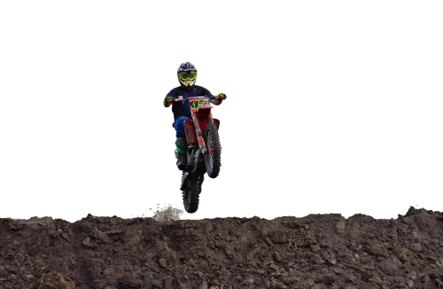 motocross jump airborne