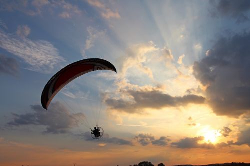 motor glider paraglider air sports