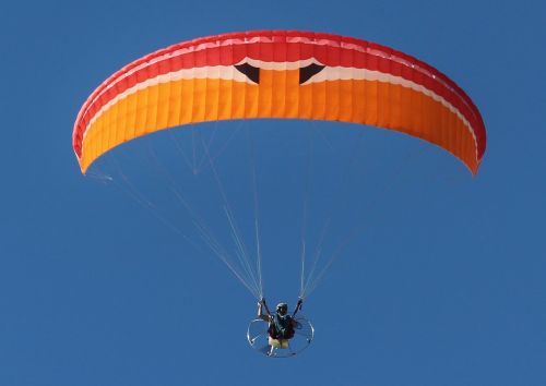 motor gliders paraglider fly