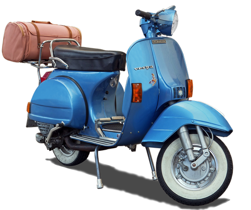 motor scooter  vespa  jewel