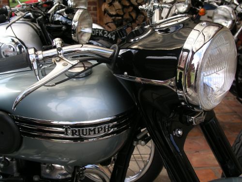 motorbike triumph vintage