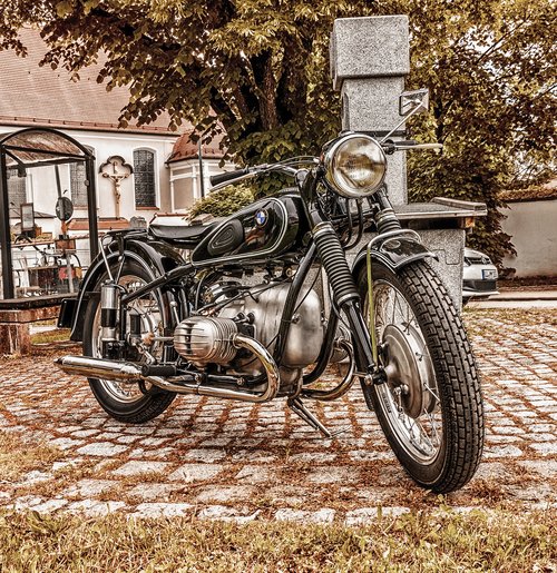 motorbike  bmw  vintage