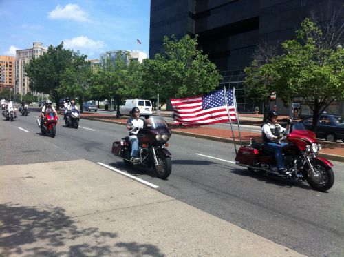 motorcycle flag constitution avenue