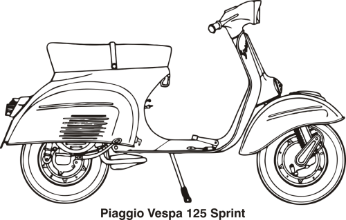 motorcycle vespa piaggio