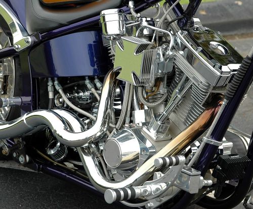 motorcycle engine chrome