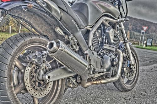 motorcycle detail exhaust