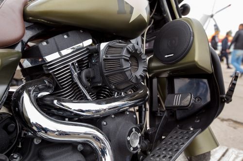 motorcycle crome exhaust