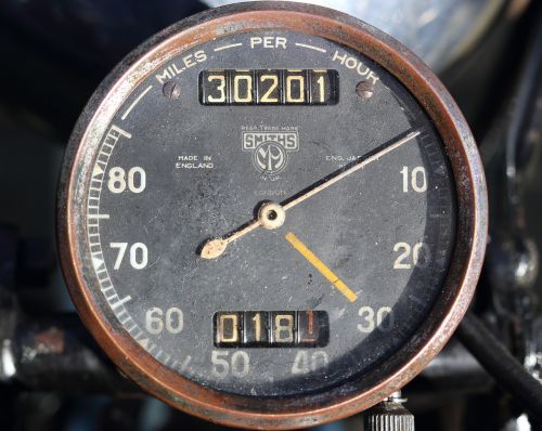 motorcycle speedometer old