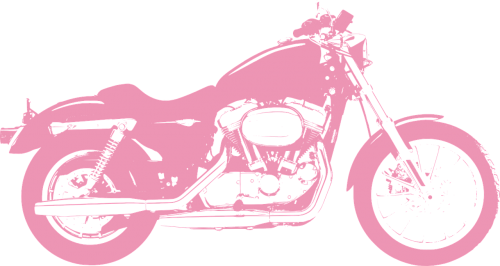 motorcycle pink bike