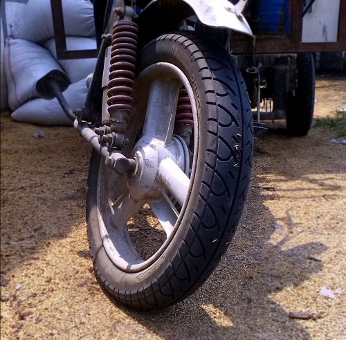 motorcycle wheel metallic