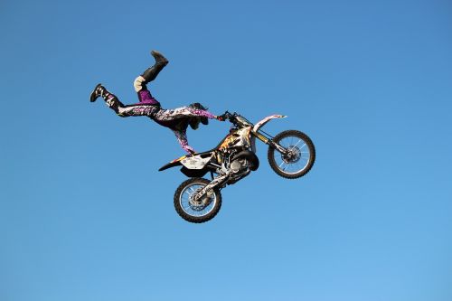 motorcycle sky stunt