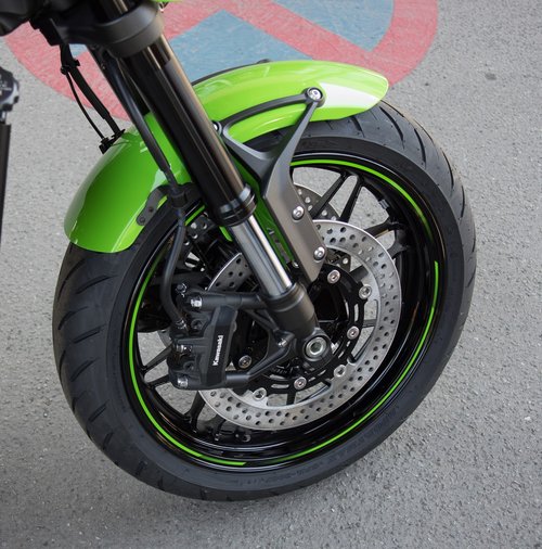 motorcycle  front wheel  brake system