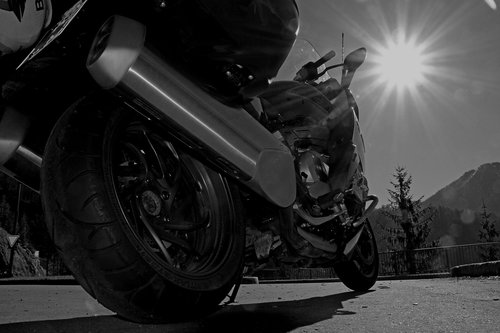 motorcycle  bmw  sun