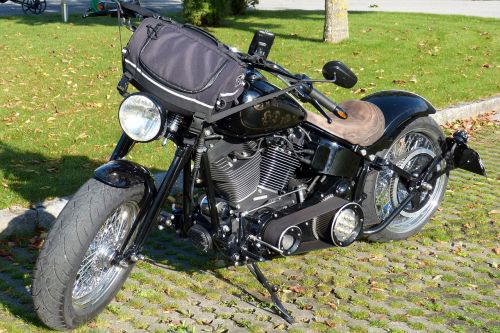 motorcycle harley davidson black