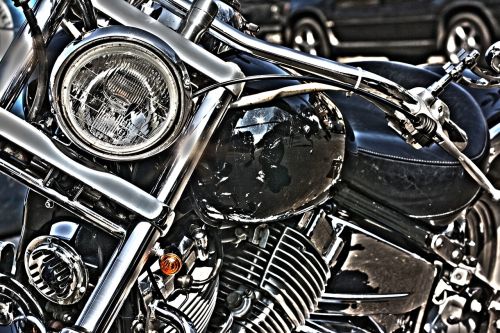 motorcycle spotlight chrome