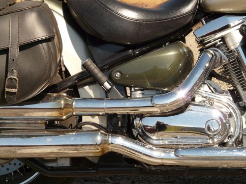motorcycle exhaust chrome