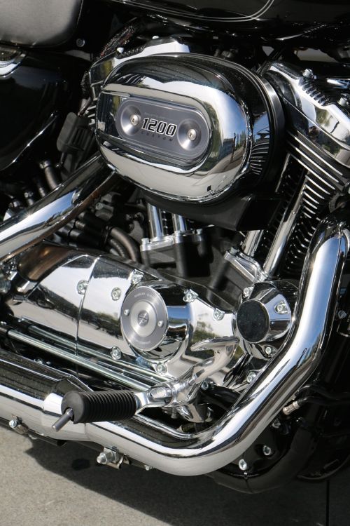 motorcycle harley davidson chrome