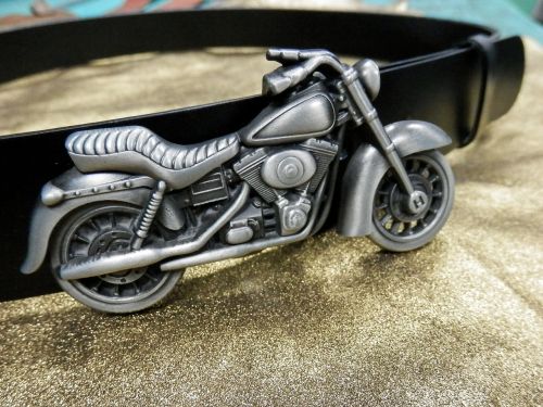 motorcycle buckle belt macro