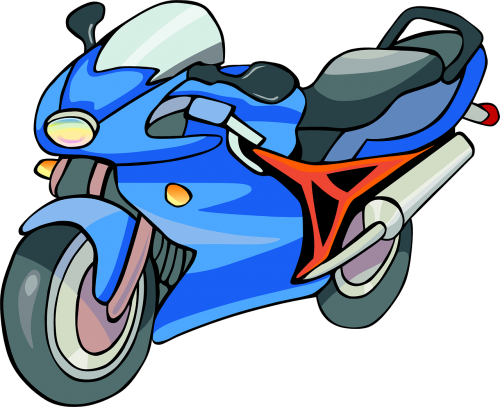 motorcycles blue transportation
