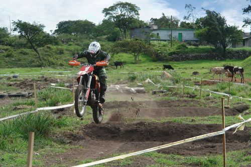 motorcyclist motocross track