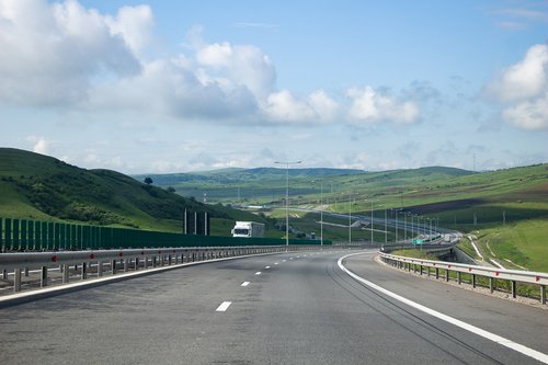 motorway  road  transylvania