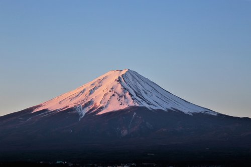 mount fuji  peak  japan