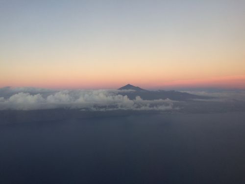 mount teide tenerife sunset