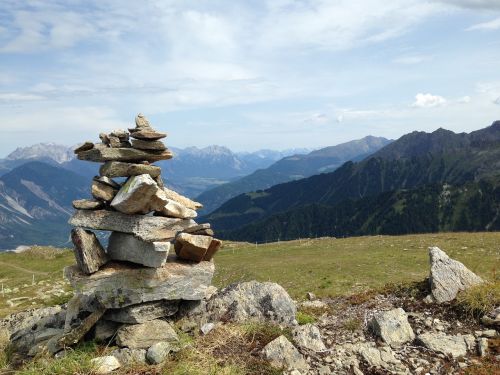 mountain stones landscape