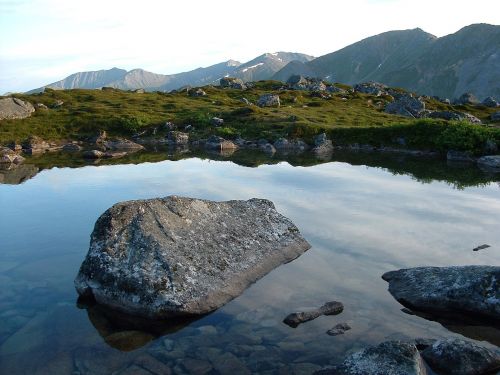 mountain lake nature