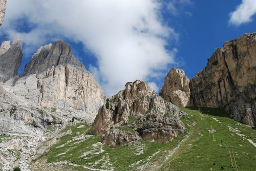 mountain mountains dolomites