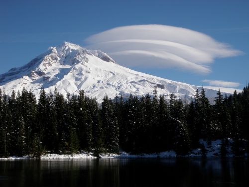 mountain clouds nature