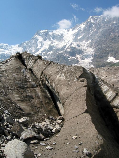 mountain glacier macugnaga