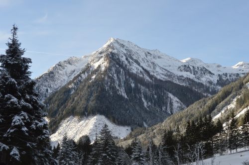 mountain snow alpine