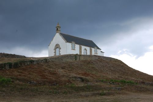 mountain clouds church